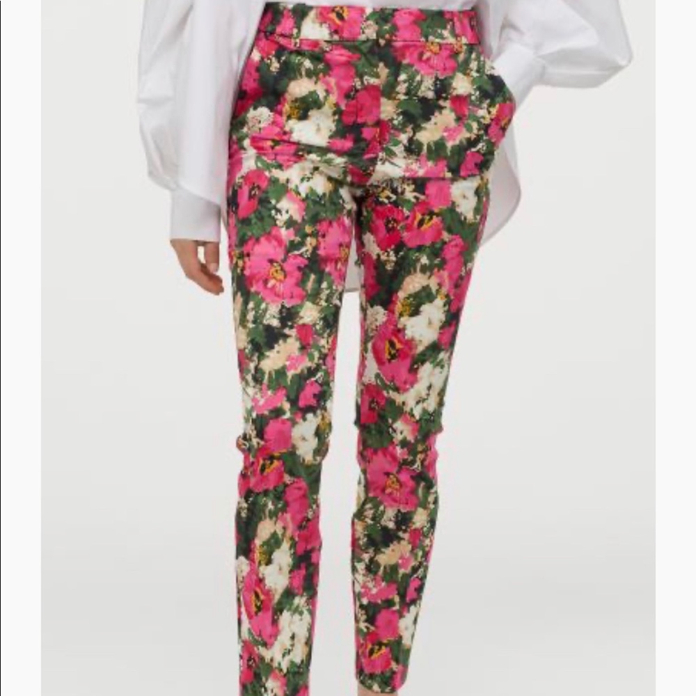 NWT Pink Floral Slacks